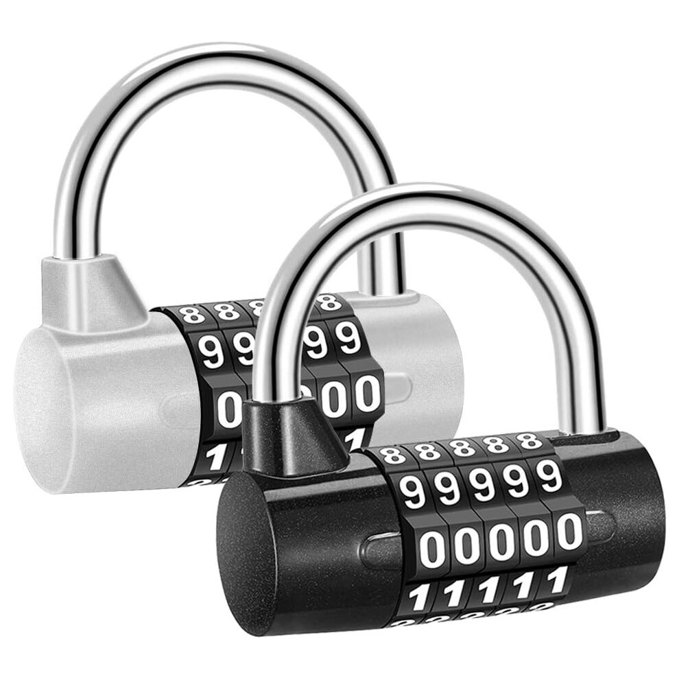 Outdoor Combination Lock, 5 Digit Re-Settable Combo For Gym Lockers, Weatherproof Design With Sturdy Material, Anti-Rust Surface Offers Keyless Conven 9554910080993