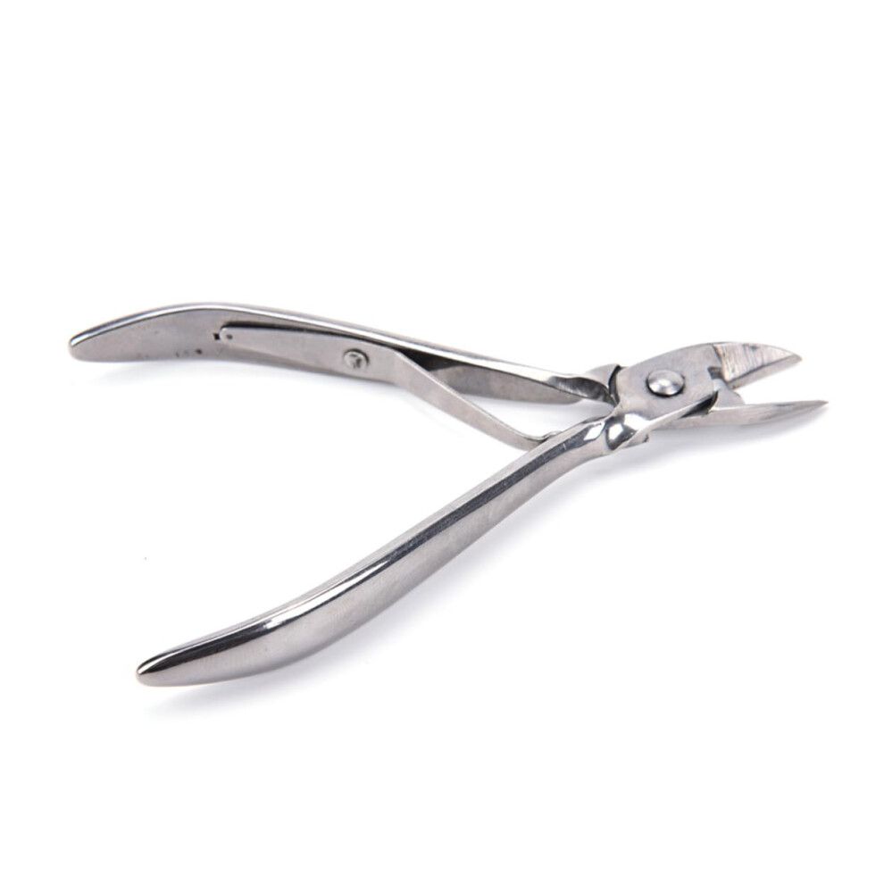 Stainless Steel Cuticle Nipper with Spring for Precision Trimming and Hangnail Removal