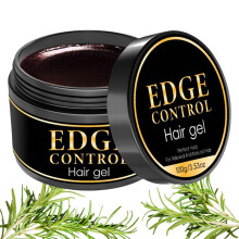 Edge Control Gel Strong Hold for Black Hair, Non Flaking Hair Styling Wax, Long Lasting Shine