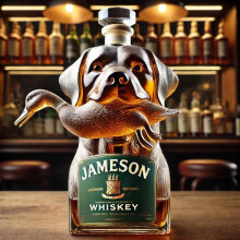(Type D) New Hound Whiskey Bottle Decanter