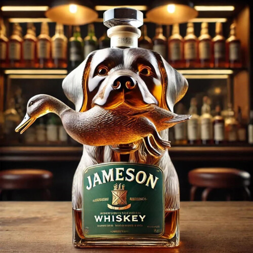 (Type D) New Hound Whiskey Bottle Decanter