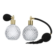 2pcs Glass Refillable Perfume Spray Bottles 100ml Travel Atomizers for Handbag and Home Use