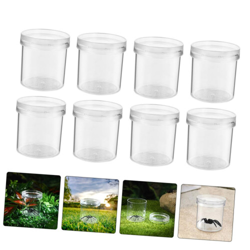 15Pcs Transparent Insect Observation Boxes with Ventilated Cage for Science Exploration and Nature Study Containers 1