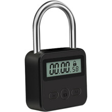 Metall-Zeitschaltuhr mit LCD-Anzeige, 99 Stunden Timer, USB-aufladbares elektronisches Schloss, hintergrundbeleuchtetes LCD-Display, einstellbare