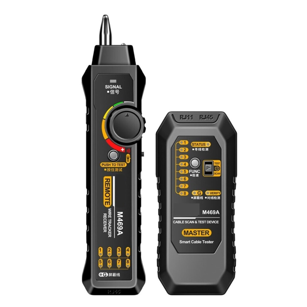 Network Cable Tester M469a Black Antiinterference Cable Finder For Network Rj45 Ethernet Tester 9001264968014