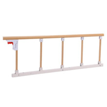Foldable Bed Rail Safety Side Guard For Elderly Assist Handle 120x40cm Aluminum Alloy Grip Bumper Bar Yellow