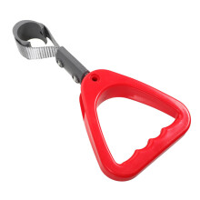 Comfortable Bus Handle Ring with Ergonomic NonSlip Grip for Elderly Safety, Red Vehicle Handrail