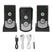 Intercomsysteem met groot bereik, deurbelintercomsysteem voor thuis, ziekenhuis en kantoor, batterijzuinige intercom met tweewegs spraakcommunicatie,
