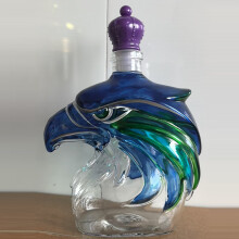 (Eagle head; style nine, Eagle head) High Borosilicate Whiskey Glass Bottle