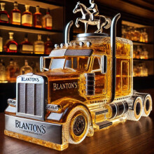 (Truck head pony cover) New Car Truck Whiskey Bottle