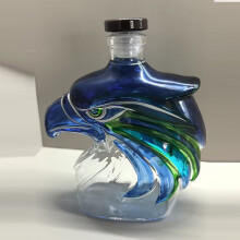 (Eagle head; style seven, Eagle head) High Borosilicate Whiskey Glass Bottle