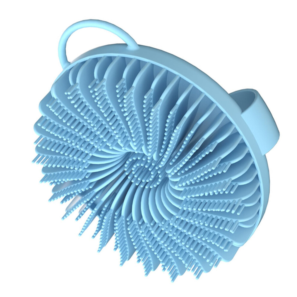 Blue Silicone Body Scrubber For Shower Use Exfoliating Scrubber Massage Brush Multifunction Shower Brush