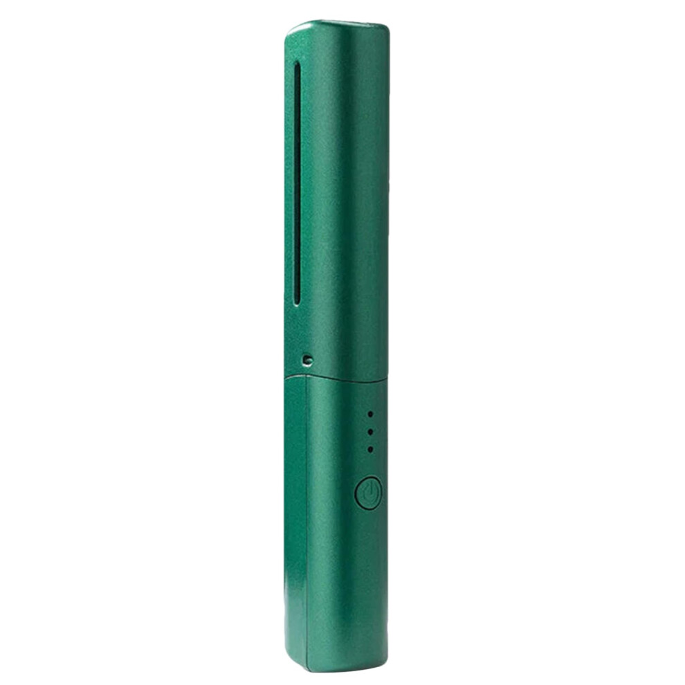Green Hair Straightener Brush With Antiscald Comb, Rechargeable 4000Mah Mini Travel Size,