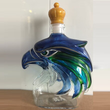 (Eagle head; style six, Eagle head) High Borosilicate Whiskey Glass Bottle