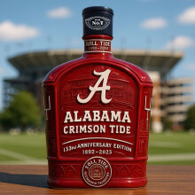 (Black cover) Spray Color Bottle Alabama Elephant Bottle – Anniversary Whiskey Bottle