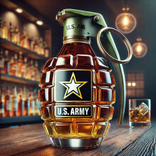 (Type A) High Borosilicate Grenade Shaped Wine Bottle Whiskey Bottle