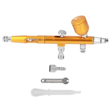 Aerografo professionale a doppia azione, kit aerografo portatile con sistema di sicurezza di blocco del grilletto per strumento professionale per il