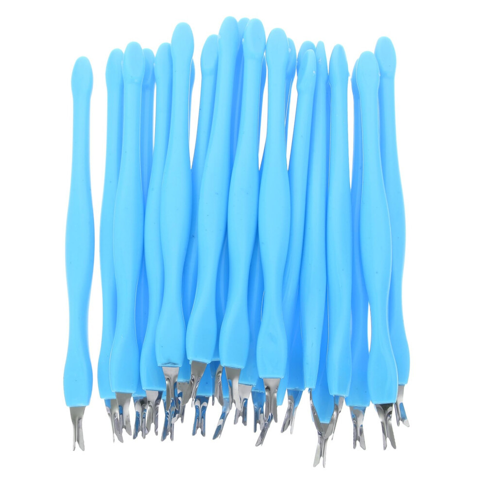 Cuticle Remover and Pusher Set Rustproof Stainless Steel Professional Manicure Pedicure Kit 24Pcs