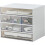Stackable Plastic Storage Drawer, Elegant Look And Space-saving Design For Your Desk Or Bathroom 1