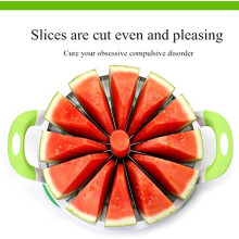 Compact Watermelon Slicer, Easy To Use Stainless Steel Fruit Cutter For Quick, Even Slices At Home Or On The Go, Perfect For Picnics And Outdoor