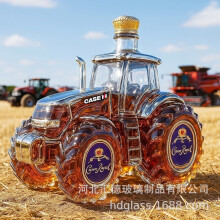 (Tractor A Crown Cover) Tractor Whiskey Bottle Decanter Glass Wine Bottle