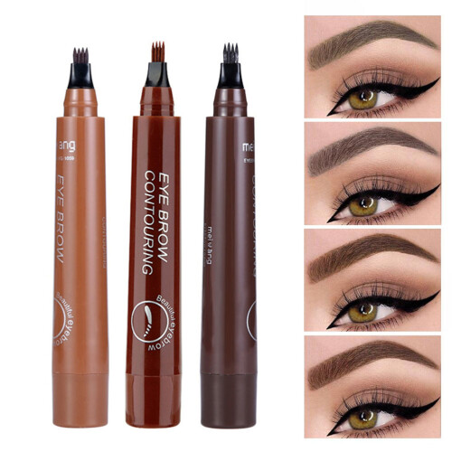 Στυλό φρυδιών Microblading με 4-σημεία μικρο-διχαλωτή άκρη, Στυλό φρυδιών ακριβείας για