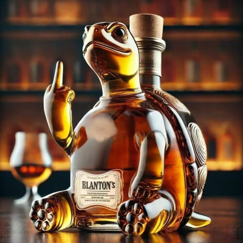 (Turtle blan) New Animal Whiskey Bottle