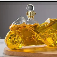 (Large motorcycle transparent cover) New Harley Motorcycle Decanter