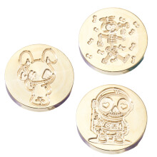 3Pcs Envelope Emboss Wax Seal Stamp Head-Combination 2