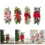 Artificial Hanging Plant Christmas Wreath-red wall hanging 3