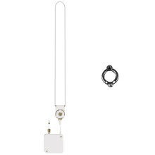 Parrots Wire Rope Parrots Leashes Retractable-White 3.8mm ring