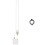 Parrots Wire Rope Parrots Leashes Retractable-White 3.8mm ring 1