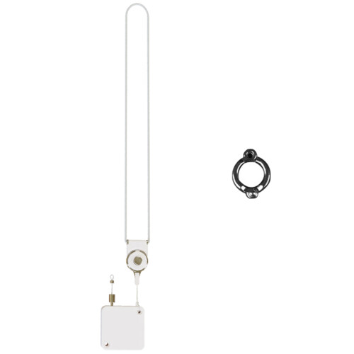 Parrots Wire Rope Parrots Leashes Retractable-White 3.8mm ring