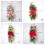 Artificial Hanging Plant Christmas Wreath-red wall hanging 4