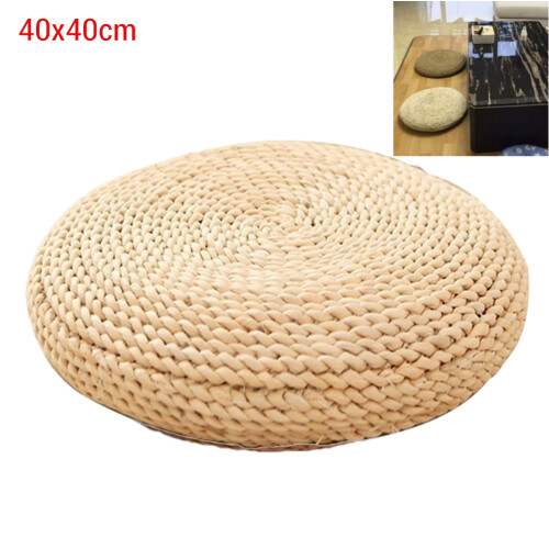 Φυσικό άχυρο Pouf Tatami Floor Poufs, Μαξιλάρι διαλογισμού Χειροποίητο, Αναπνεύσιμο, Μαλακό