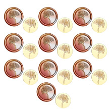 10 Pcs/Set Leaf Wax Seal Stamp for Cards Scrapbooking-zw03