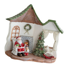Christmas Themed Resin House/Tree Adornment Stylish-house