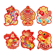 6Pcs Chinese New Year Redness Envelope Paper Money Pocket-ZX354