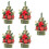 5pcs Holiday Pine Needle Christmas Decorative Tree for Home-Red 1