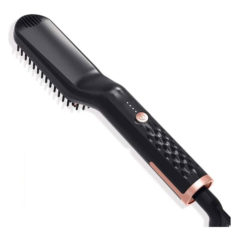 Hair Straightening Brush with Ionic Ceramic Coating, Fast Heating Hot Comb, Anti Scald, 270450