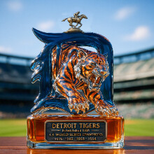 (Framed tiger pony cover) New Bottle Tiger Whiskey Bottle And Wine Utensils