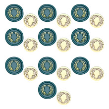 10 Pcs/Set Plant Series Wax Seal Stamp for Envelopes Cards-zw51