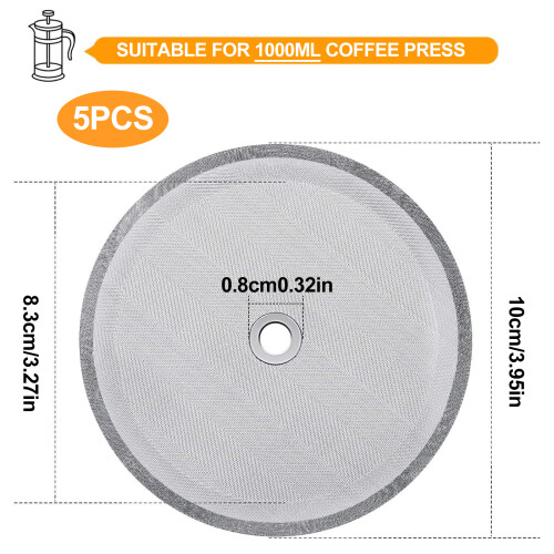Φίλτρο French Press Perfection, Universal μέγεθος για ευρεία συμβατότητα, υλικό υψηλής ποιότητας 1