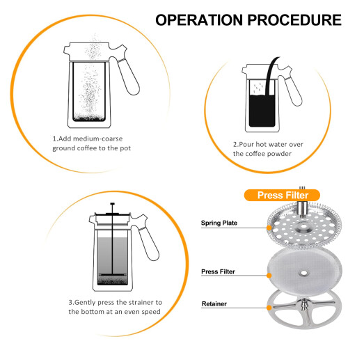 Φίλτρο French Press Perfection, Universal μέγεθος για ευρεία συμβατότητα, υλικό υψηλής ποιότητας 2