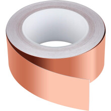 Copper Foil Tape for Crafts, Dual Conductive Tape with Pure Copper Foil, Resistant to Oxidation for EMI Shielding and Art Projects (30m X 50mm)
