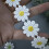 1 Yard bestickter Blumen-Spitzenbesatz, 25 mm breit,-Weiß 3