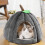 Pet Bed with Detachable Cushion Soft Handle Beautiful-Blue 5