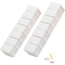 BPA-mentes utazó tablettatartó, fényálló halolaj-kiegészítő tartó, extra nagy Braille-kifejezésű tablettatartó (2 db-os csomag)