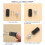 20Pcs Zippers Pull Replacement Set for Luggage Boot Jeans-Black 5