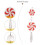 Colorful Christmas Tree Ornament Bright Christmas Candy Cane 4